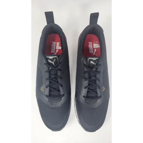 PUMA Scuderia Ferrari x Track Racer Black Saffron Men's Size 11 Sneakers - Picture 8 of 10